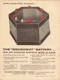 electric storage battery company 1957 amazing doughnut vintage ad