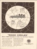 ethyl corporation 1957 magic circles sell more gasoline vintage ad