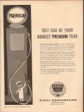 ethyl corporation 1957 biggest premium year gasoline vintage ad