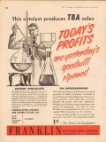 franklin mfg company 1957 battery chargers control systems vintage ad