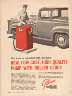 gilbert barker mfg company 1957 quality pump roller clock vintage ad gilbert barker mfg company 1957 quality pump roller clock vintage ad