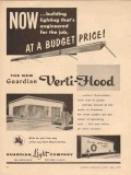guardian light company 1957 verti-flood service station vintage ad guardian light company 1957 verti-flood service station vintage ad