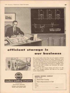 modern welding company 1957 efficient storage quality tanks vintage ad modern welding company 1957 efficient storage quality tanks vintage ad