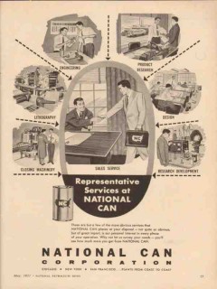 national can corp 1957 representative services engineering vintage ad national can corp 1957 representative services engineering vintage ad