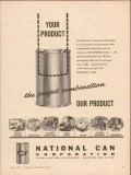 national can corp 1957 perfect combination product package vintage ad national can corp 1957 perfect combination product package vintage ad