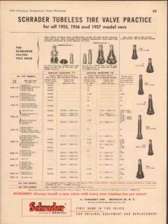scovill mfg company 1957 a schrader tubeless valve practice vintage ad scovill mfg company 1957 a schrader tubeless valve practice vintage ad