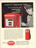 tokheim corp 1957 famous 300 automatic reset gasoline pumps vintage ad tokheim corp 1957 famous 300 automatic reset gasoline pumps vintage ad