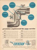 Chiksan Company 1955 Vintage Ad Oil Precision Engineered Swivel Joints
