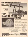 Diamond Chain Company 1955 Vintage Ad Continuous Operation Happy Pump Diamond Chain Company 1955 Vintage Ad Continuous Operation Happy Pump