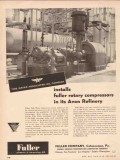 Fuller Company 1955 Vintage Ad Oil Rotary Compressors Avon Refinery Fuller Company 1955 Vintage Ad Oil Rotary Compressors Avon Refinery