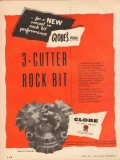 Globe Oil Tools Company 1955 Vintage Ad 3-Cutter Rock Bit Performance