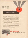 Halliburton Oil Well Cementing Company 1955 Vintage Ad Vis-O-Frac Sand