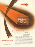 Halliburton Oil Well Cementing Company 1955 Vintage Ad Service Star Halliburton Oil Well Cementing Company 1955 Vintage Ad Service Star