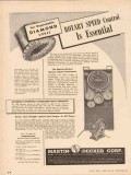 Martin-Decker Corp 1955 Vintage Ad Diamond Cores Rotary Speed Control