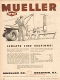 Mueller Company 1955 Vintage Ad Oil Field Isolate Line Sections No-Blo