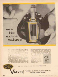 Ohio Injector Company 1955 Vintage Ad Oil Valves See Extra Values Ohio Injector Company 1955 Vintage Ad Oil Valves See Extra Values