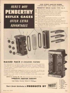 Penberthy Injector Company 1955 Vintage Ad Reflex Gage Liquid-Level Penberthy Injector Company 1955 Vintage Ad Reflex Gage Liquid-Level