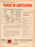 phillips petroleum company 1955 perco hf alkylation fuel vintage ad phillips petroleum company 1955 perco hf alkylation fuel vintage ad
