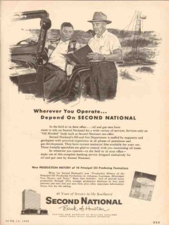 second national bank houston 1955 wherever operate oil gas vintage ad second national bank houston 1955 wherever operate oil gas vintage ad