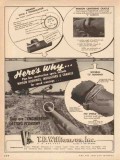 T D Williamson Inc 1955 Vintage Ad Oil WmSON Bushings Insulator Cradle