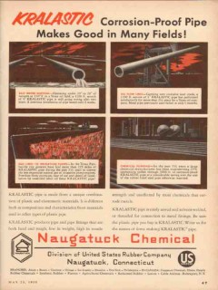 united states rubber company 1955 kralastic corrosion proof vintage ad
