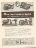 Fairbanks-Morse 1937 Vintage Ad Oil Pump Petroleum Service Choose
