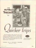 Humble Oil Refining Company 1937 Vintage Ad Thredkote Quicker Trips Humble Oil Refining Company 1937 Vintage Ad Thredkote Quicker Trips