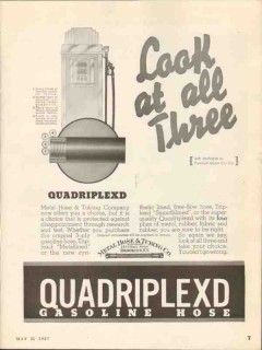 metal hose tubing company 1937 look all three quadriplexd vintage ad metal hose tubing company 1937 look all three quadriplexd vintage ad