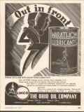 Ohio Oil Company 1937 Vintage Ad Linco Marathon Lubricants Out Front Ohio Oil Company 1937 Vintage Ad Linco Marathon Lubricants Out Front