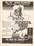 Ohio Oil Company 1937 Vintage Ad Linco Marathon Gas Golden Celebration