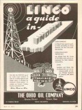 Ohio Oil Company 1937 Vintage Ad Marathon Linco Gasoline Indiana Guide Ohio Oil Company 1937 Vintage Ad Marathon Linco Gasoline Indiana Guide