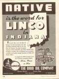 Ohio Oil Company 1937 Vintage Ad Linco Marathon Native IN Gasoline Ohio Oil Company 1937 Vintage Ad Linco Marathon Native IN Gasoline