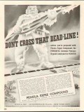 Penola Inc 1937 Vintage Ad Hypoid Lubricant Expee Compound Dead-Line