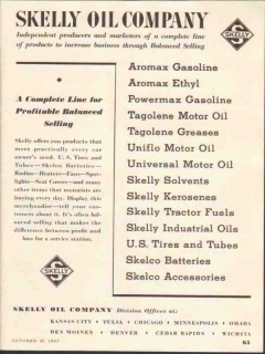 Skelly Oil Company 1937 Vintage Ad Complete Line Profit Balanced Sell Skelly Oil Company 1937 Vintage Ad Complete Line Profit Balanced Sell