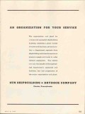 Sun Shipbuilding Dry Dock Company 1937 Vintage Ad Organization Service