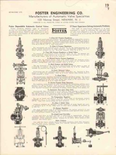 Foster Engineering Company 1936 Vintage Catalog Valves Automatic
