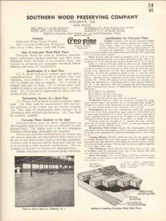 Southern Wood Preserving Company 1936 Vintage Catalog Floor Pine Block
