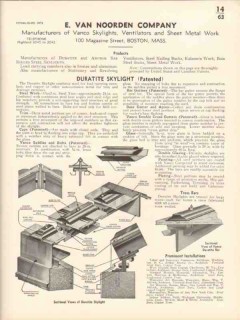 E Van Noorden Company 1936 Vintage Catalog Skylight Duratite Truss Bar E Van Noorden Company 1936 Vintage Catalog Skylight Duratite Truss Bar