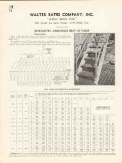 Walter Bates Company 1936 Vintage Catalog Floor Batesgrates Crosstruss