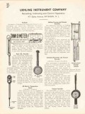 Uehling Instrument Company 1936 Vintage Catalog Pressure Vacuum Record Uehling Instrument Company 1936 Vintage Catalog Pressure Vacuum Record
