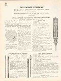 Palmer Company 1936 Vintage Catalog Thermometers Red-Reading Mercury Palmer Company 1936 Vintage Catalog Thermometers Red-Reading Mercury