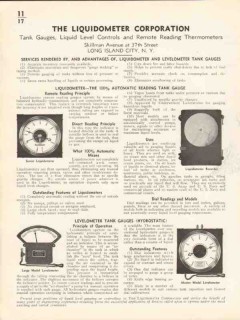 Liquidometer Corp 1936 Vintage Catalog Tank Gauge Automatic Reading Liquidometer Corp 1936 Vintage Catalog Tank Gauge Automatic Reading