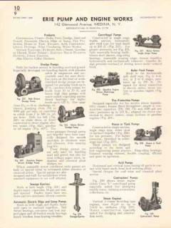 Erie Pump Engine Works 1936 Vintage Catalog Dredge Bilge Acid Sump