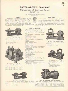 Dayton-Dowd Company 1936 Vintage Catalog Centrifugal Pump Stage Series