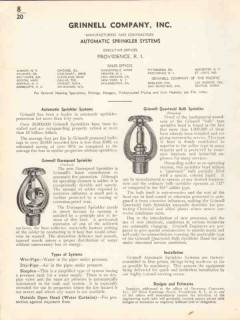 Grinnell Company 1936 Vintage Catalog Automatic Sprinkler System Water Grinnell Company 1936 Vintage Catalog Automatic Sprinkler System Water