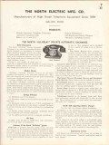North Electric Mfg Company 1936 Vintage Catalog Telephone Equipment