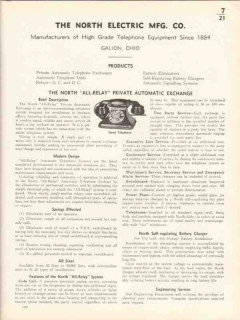 North Electric Mfg Company 1936 Vintage Catalog Telephone Equipment