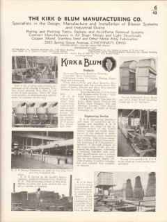 Kirk Blum Mfg Company 1936 Vintage Catalog Dust Shaving Removal System