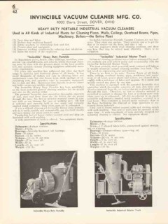 Invincible Vacuum Cleaner Mfg Company 1936 Vintage Catalog Heavy Duty Invincible Vacuum Cleaner Mfg Company 1936 Vintage Catalog Heavy Duty