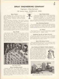 Spray Engineering Company 1936 Vintage Catalog Air Wash Cooling System